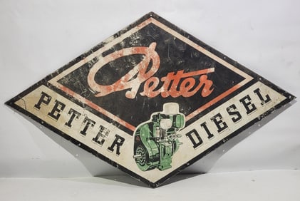Petter Diesel w/Image Metal Sign