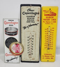 Ulrich Trucking & Copenhagen Metal Thermometers