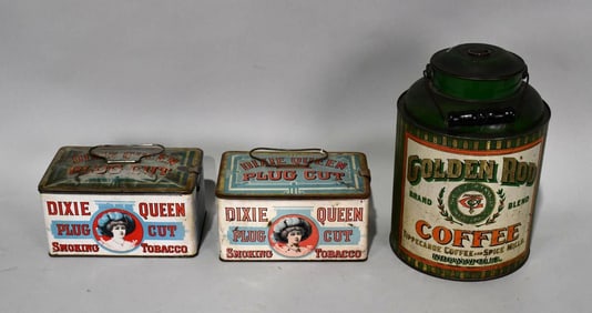 Lot of (3) Country Store Cans