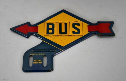 (Sunoco) Bus Di-Cut License Plate Topper