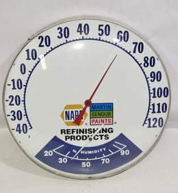 NAPA Martin Senour Paints Round Thermometer