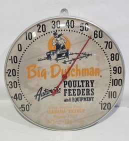 Big Dutchman Automatic Poultry Feeders Round Thermometer