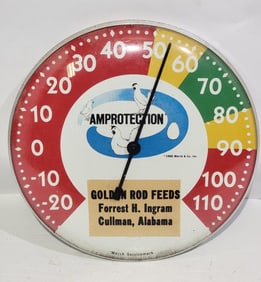 Amprotection w/Image Round Thermometer