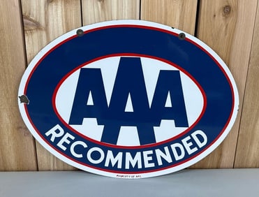 AAA Recommended Porcelain Sign (TAC)