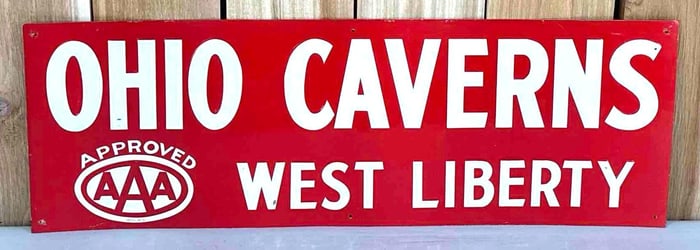 Ohio Caverns “AAA?? Metal Sign