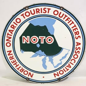 NOTO Ontario Tourist Outfitters Asso. Porcelain Sign (TAC)