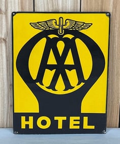 AA w/Logo Hotel Porcelain Sign (TAC)