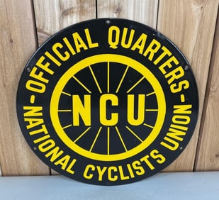 NCU National Cyclists Union Porcelain Sign (TAC)