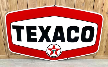 "CUTE" Texaco (new logo) Porcelain Identification Sign (smaller) (TAC)
