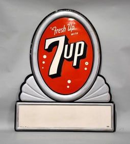 "Fresh Up" with 7up Metal Sign (TAC)