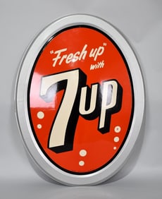 "Fresh Up" with 7up Metal Sign (TAC)