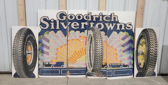 Goodrich Silvertowns Cardboard Window Display