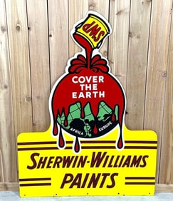 Sherwin-Williams Paints Porcelain Sign (TAC)