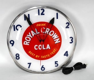 Royal Crown Cola Lighted Clock