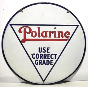 Polarine "Use Correct Grade" Porcelain Sign (TAC)