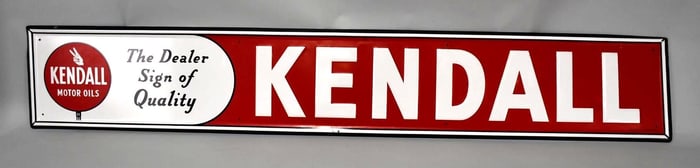 Kendall Motor Oils "The Dealer Sign of Quality" Metal Sign (TAC)