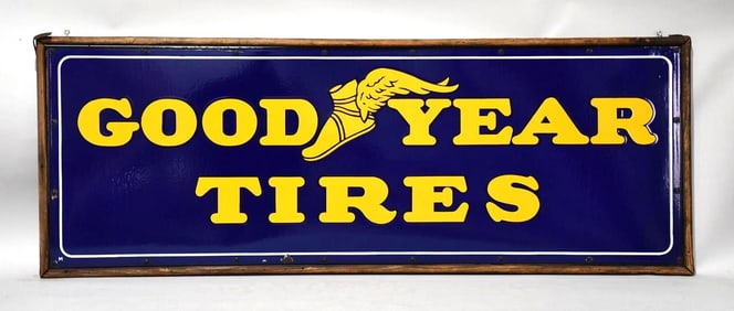 Goodyear Tires w/Logo Porcelain Sign (TAC)
