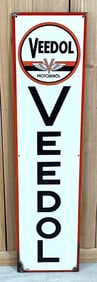 Veedol w/Winged Logo Porcelain Sign (TAC)