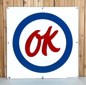 (Chevrolet) Ok Porcelain Sign (TAC)