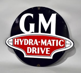 GM Hydra-Matic Drive Porcelain Sign (TAC)