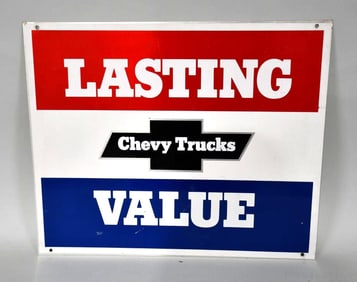 Chevy Trucks Lasting Value Metal Sign (TAC)