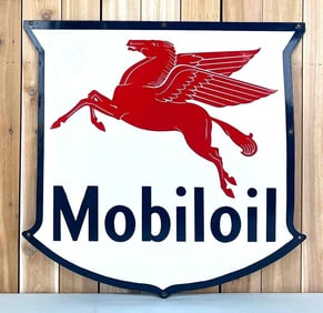 “Superb?? 38?? Mobiloil w/ Pegasus Porcelain Shield Sign (TAC)