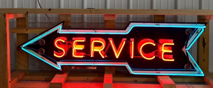 (Ford) SERVICE Porcelain Neon Sign (TAC)