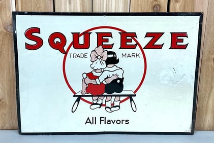 Squeeze "All Flavor" w/Logo Metal Sign (TAC)