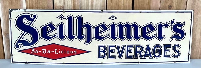 Seilheimer Beverages Porcelain Sign (TAC)