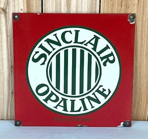Sinclair Oils w/Stripes Porcelain Sign (TAC)