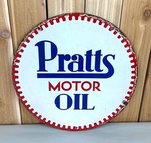Pratt's Motor Oil Porcelain Sign (TAC)