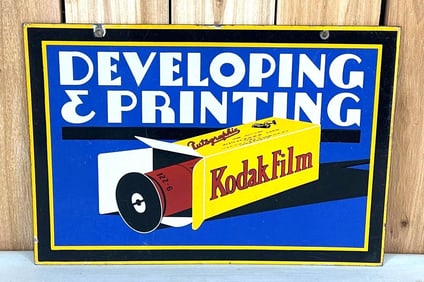 Kodak Film Developing & Printing Porcelain Sign (TAC)