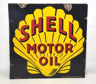 Rare Shell Motor Oil Porcelain Sign (TAC)