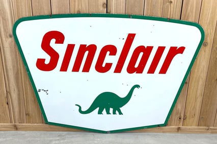 Sinclair w/Dino Logo Porcelain Identification Sign (TAC)
