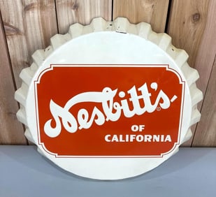 Nesbitt's of California Metal Bottle-Cap Sign (TAC)
