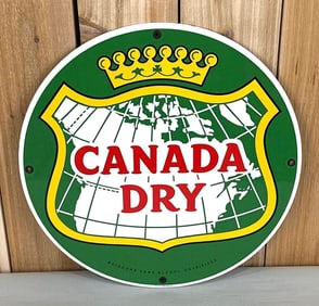 Canada Dry w/Logo Porcelain Sign (TAC)