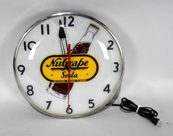 NuGrape Soda Lighted Clock