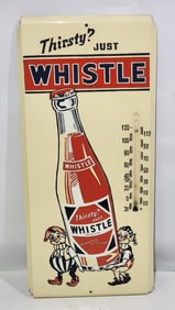 Thirsty? Just Whistle w/Elves Carrying a Bottle Thermometer (restored)
