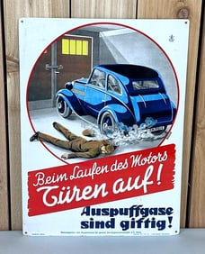 Turen Auf w/Image Metal Sign (TAC)