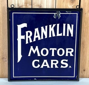 Early Franklin Motor Cars Porcelain Sign (TAC)