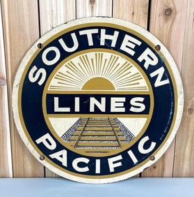 Southern Pacific Lines (Rail Road) Masonite Sign (TAC)