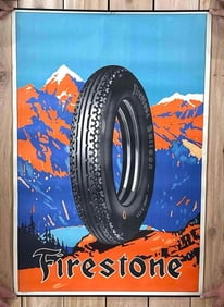 Firestone Balloon Tires Paper Poster