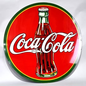 Coca-Cola w/Bottle "Watermelon" w/Bottle Metal Sign (TAC)