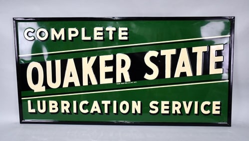 Quaker State Complete Lubrication Service Metal Sign (TAC)