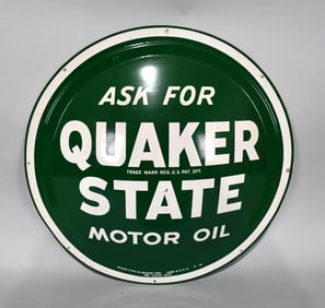 Ask for Quaker State Motor Oil Metal Sign (TAC)