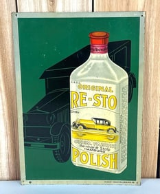 Original Re-Sto Polish w/Image Metal Sign (TAC)