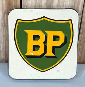 BP w/ Shield Porcelain Paddle Sign