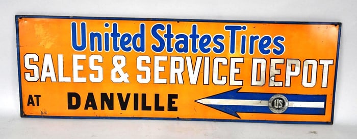 United States Tires Sales & Service Depot Metal Sign (TAC)