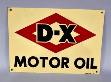 D-X Motor Oil Metal Sign (TAC)