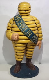 Great Looking Michelin Tires "Bibendum" Chalk-Ware Statue
